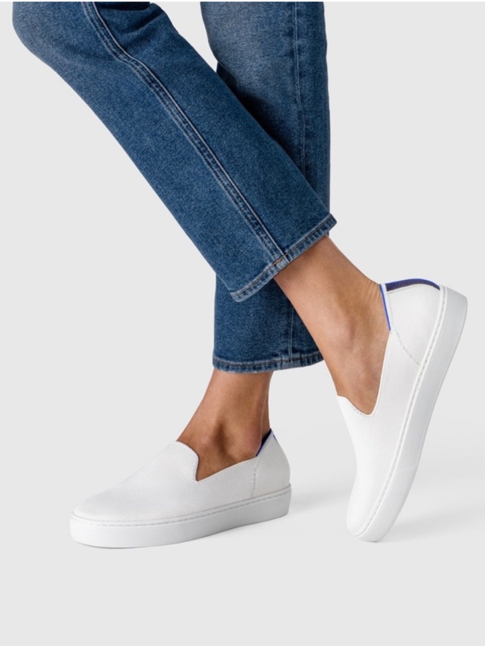 Rothys White Slip On Sneaker 8.5